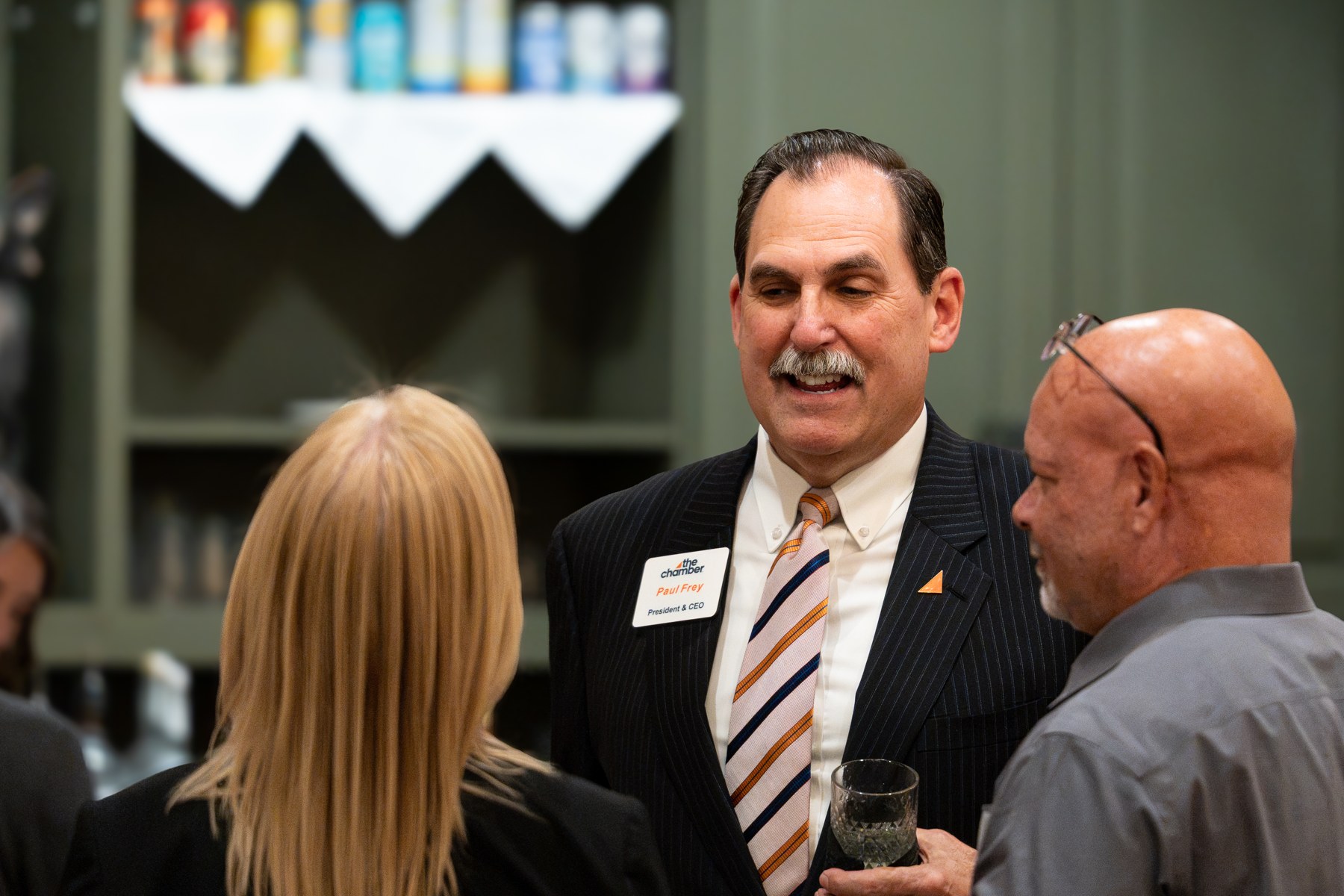 Guests talking together at the Chamber Annual Meeting